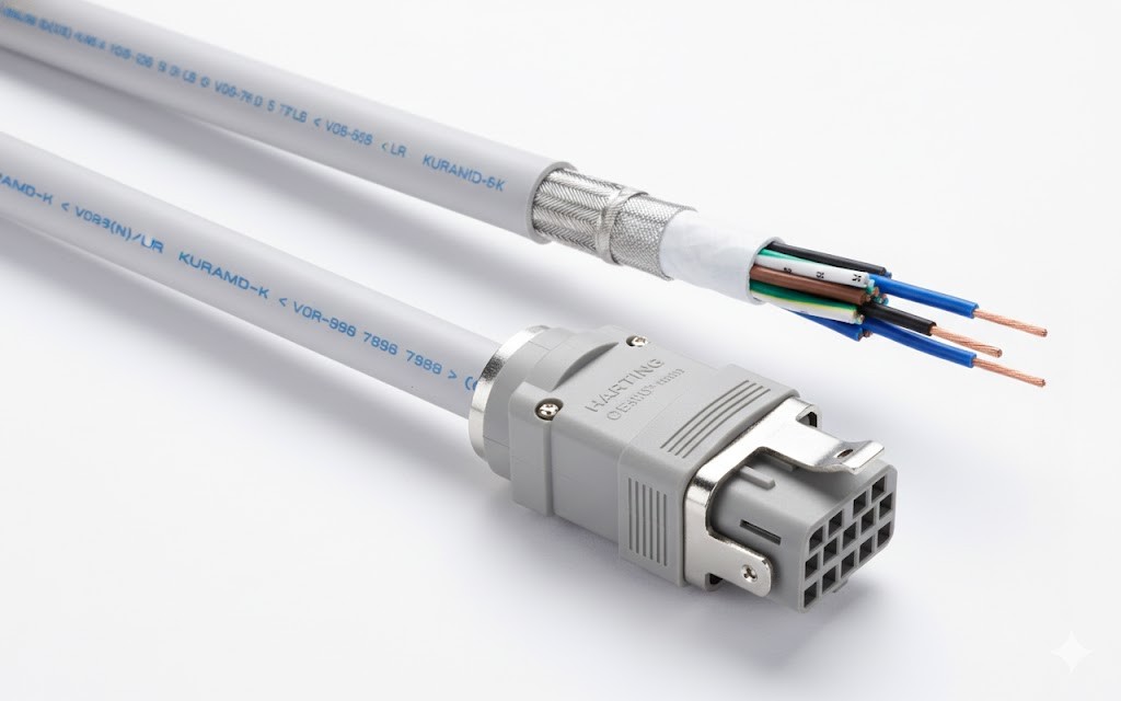 Cabos de Controle Multivias e Conectividade Blindada